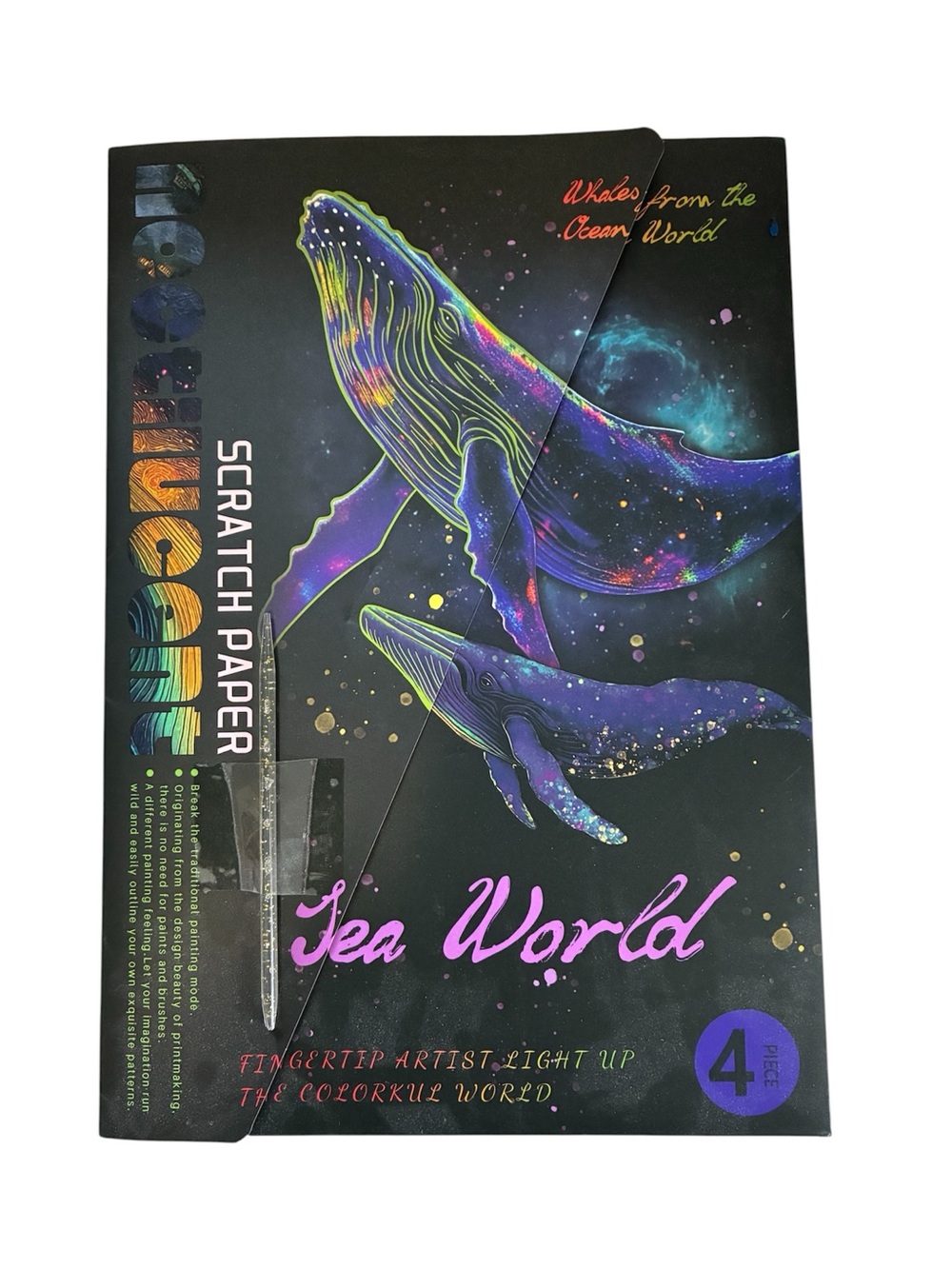 DOLPHIN SCRATCH PAPER ART SET